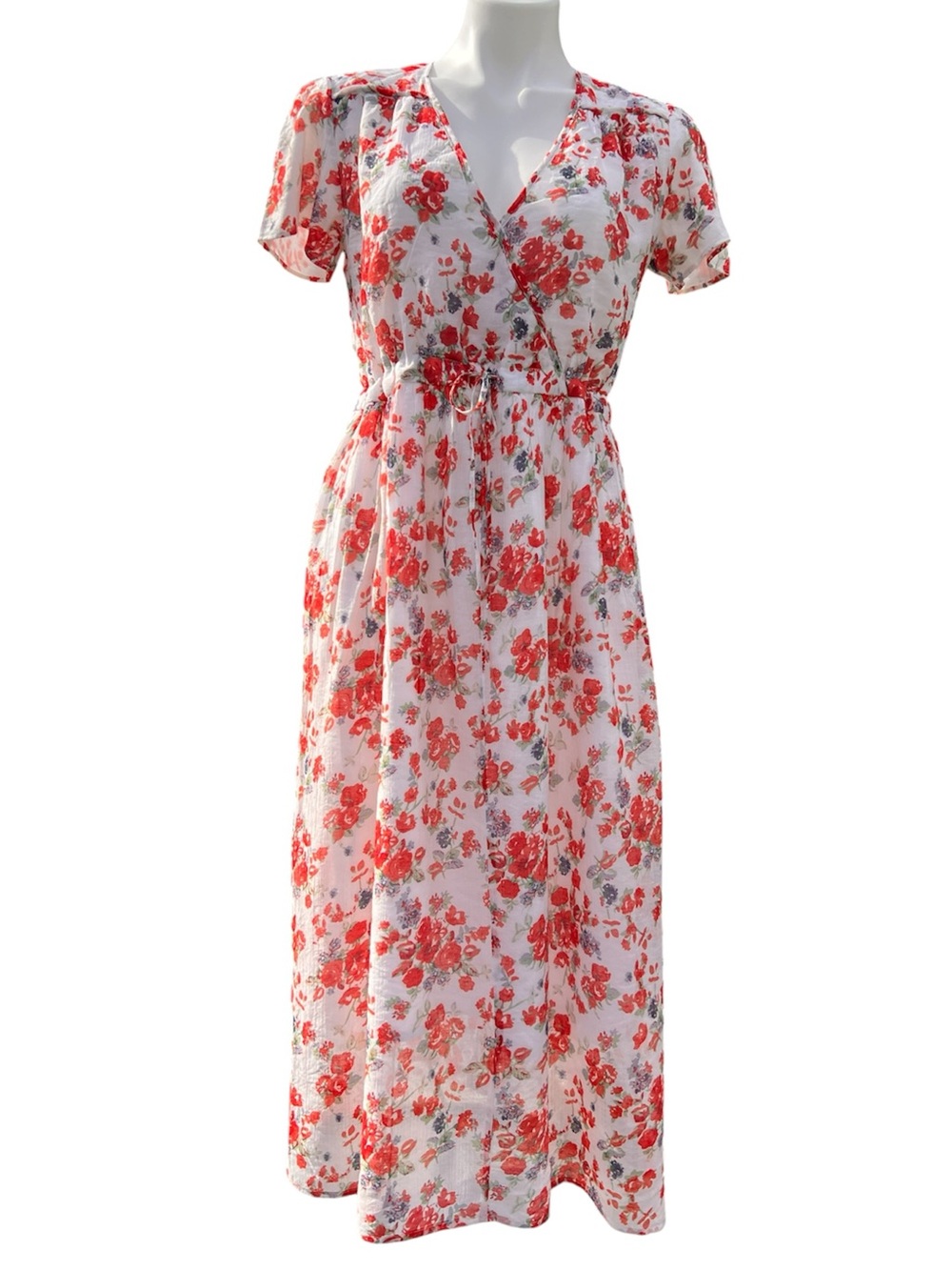 Christy Dawn The Dawn in Carnation Blossom Lightweight Midi Dress Size Medium